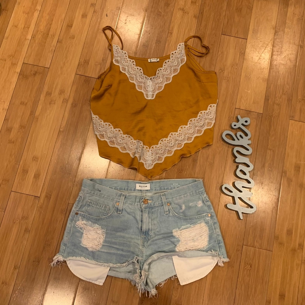 Free People top and big star